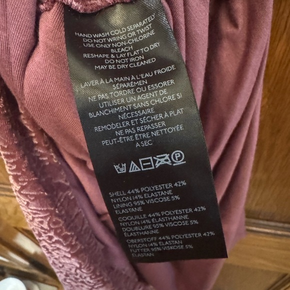 Anthropologie Red Sheath Midi Dress with Cowl Neck - Picture 6 of 7